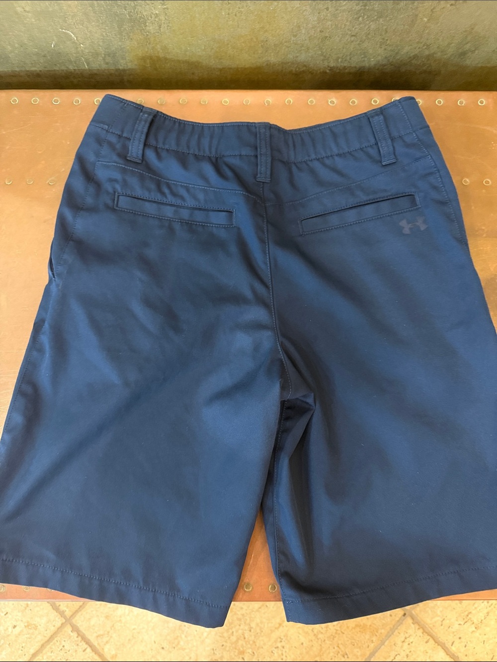 Like New Boys Under Armour Sky Blue Polo & Navy Performance Shorts - Picture 6 of 8